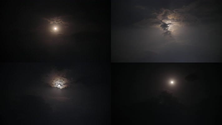 【4K】乌云遮月