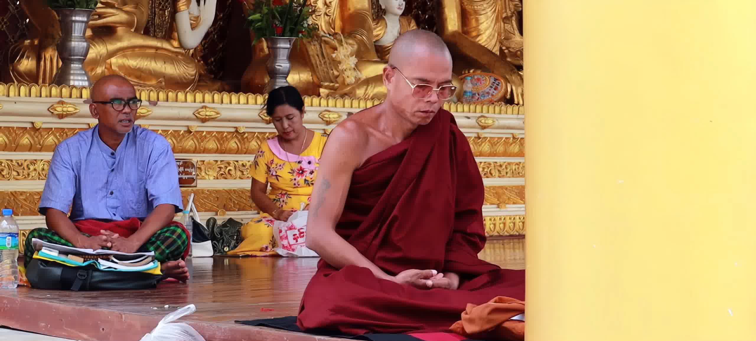 缅甸，人文文化，和尚大金塔佛像本地人