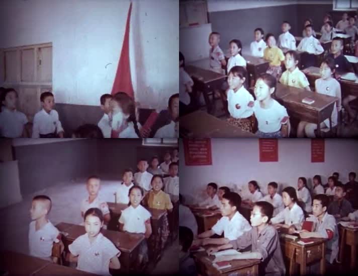 60年代学校学生上课珍贵历史影像