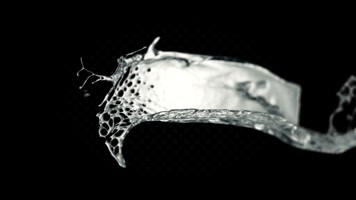 流体运动透明通道素材包