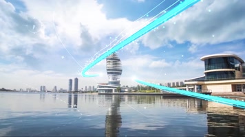 光线穿梭城市 光效穿梭城