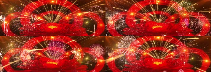 牡丹烟花5760X2000