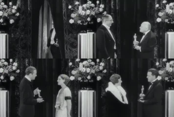 1929年首届奥斯卡颁奖真实影像
