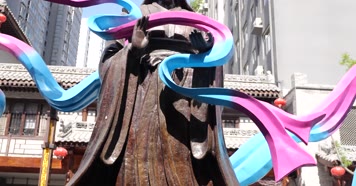 嫘祖养蚕-后稷稼穑-舜耕历山-铜人雕塑