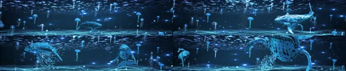 星光海底8kLED全息投影素材