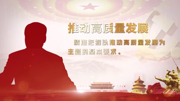 领导讲话金句人物标题字幕片头