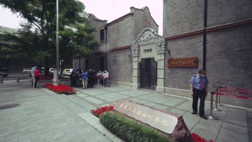 4K上海中共二大会址多角度空境合集