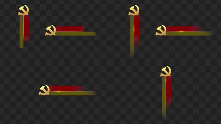 2款党徽人名条通道背景