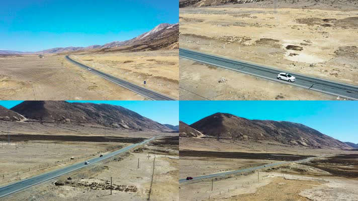 4K青藏公路318国道航拍素材3