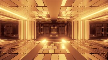 4K金色隧道穿梭LED视频背景