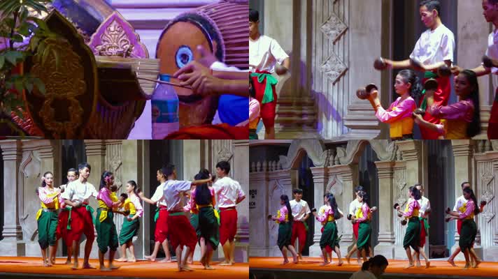 柬埔寨舞蹈，东南亚美女舞蹈，少数民族舞蹈