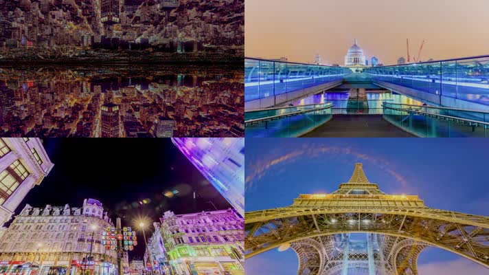 【4K】欧洲城市夜景