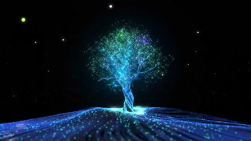 粒子树 发光树 生态树 c4d工程