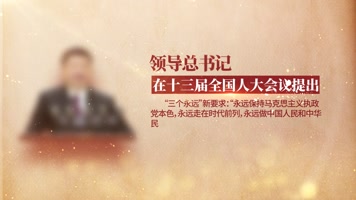 总书记领导讲话语录会议主题AE模板