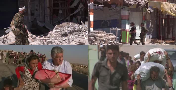 人道主义，反战人权，战火儿童平民逃难