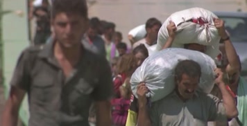 人道主义，反战人权，战火儿童平民逃难