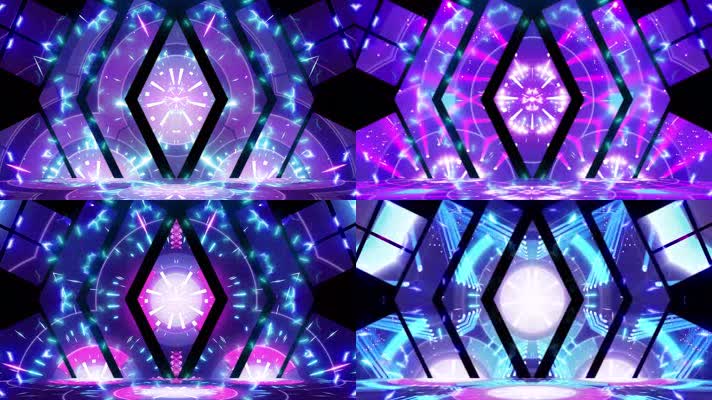 英文说唱抖音DJ夜店酒吧VJ线条图形