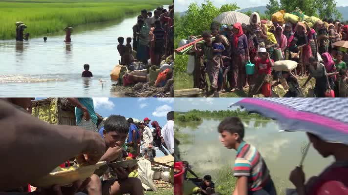 人道主义，反战人权，难民逃离家园救济