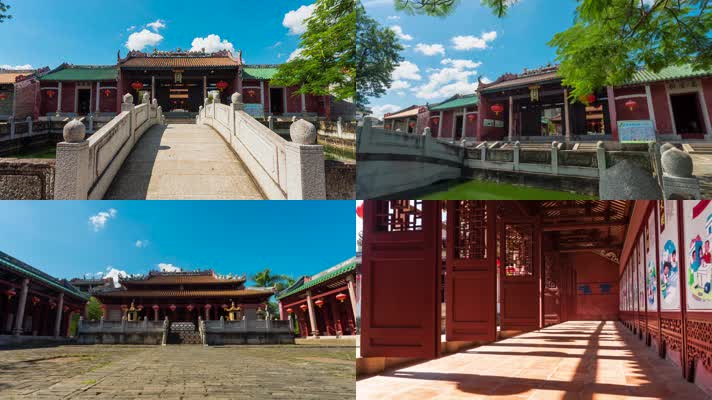 古代学院书院学宫教室学堂遗址延时