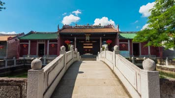 古代学院书院学宫教室学堂遗址延时