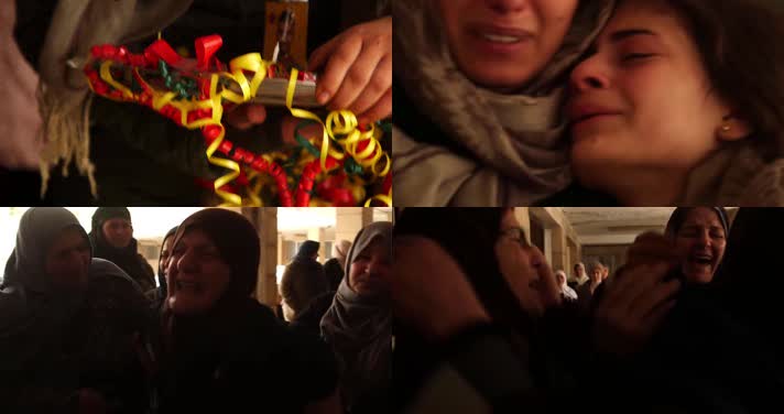 人道主义，反战人权，战火失去亲人崩溃