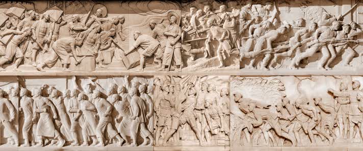 人民英雄纪念碑浮雕led大屏背景