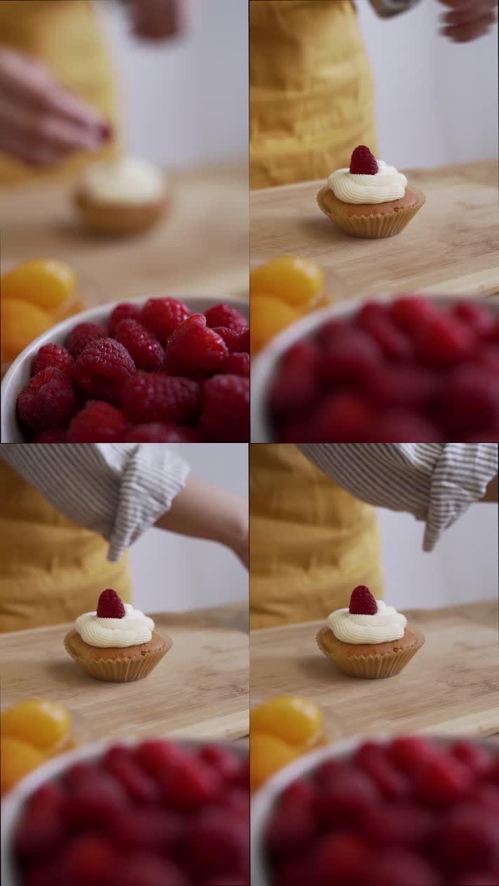 做甜品水果蛋糕草莓