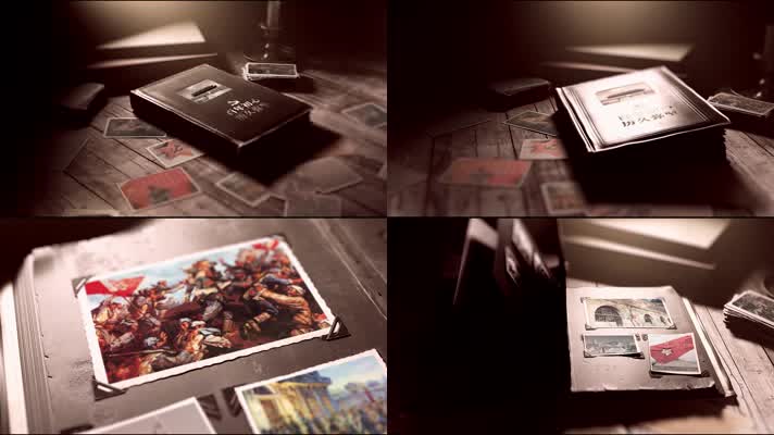 大气震撼100周年翻页纪念片头