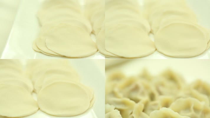 擀皮 和面 包饺子 饺子皮 厨师 (19