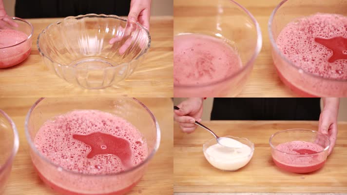 西瓜汁 榨汁 搅拌机 榨汁机 自制 冰激