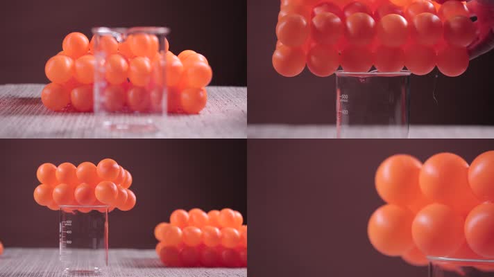 乒乓球 烧杯 分子实验 氨基酸 肽 蛋白