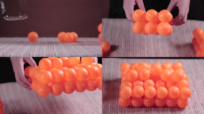 乒乓球 烧杯 分子实验 氨基酸 肽 蛋白