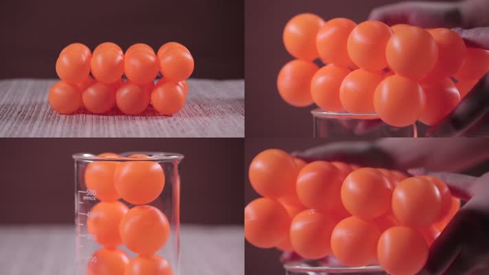 乒乓球 烧杯 分子实验 氨基酸 肽 蛋白