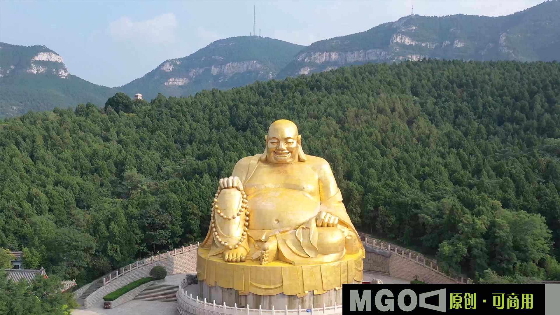 4K济南千佛济南地标城市宣传旅游航拍