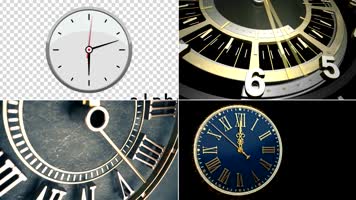 透明通道时钟素材包 透明通道时钟素材包
