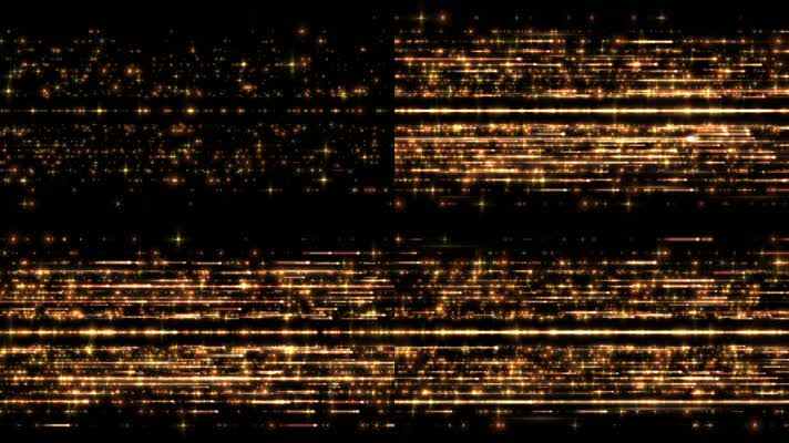 金色粒子流星扫光光线