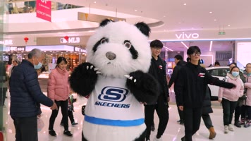 商场内快速人流4k