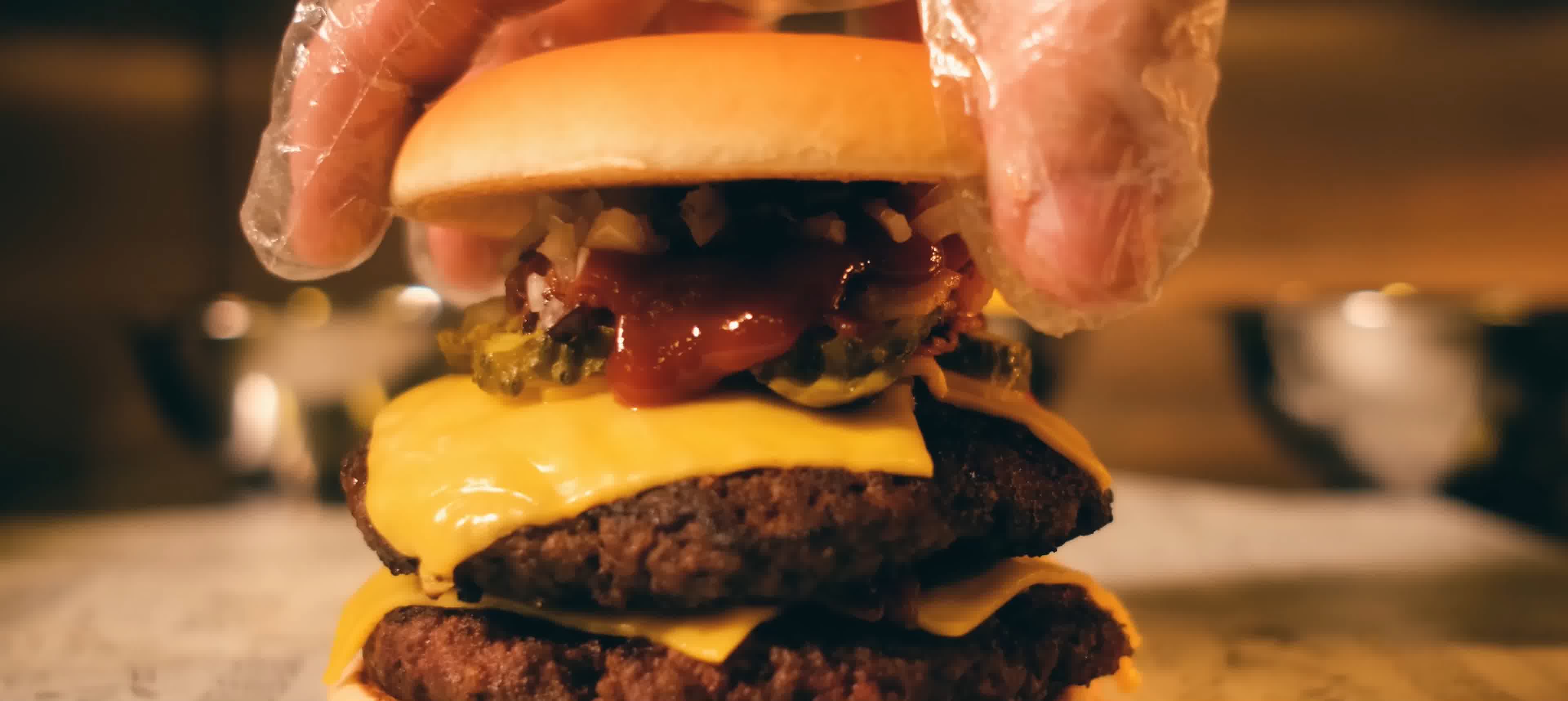 汉堡，做汉堡，美味汉堡