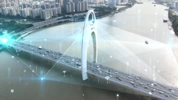 科技互联网智慧城市特效合成