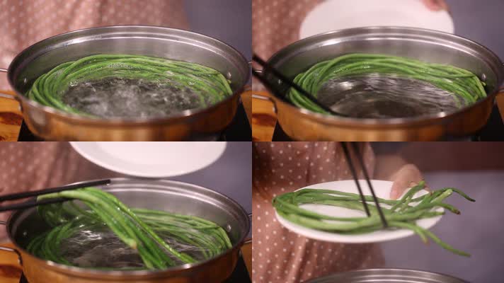 实拍处理腌泡菜长豇豆 (6)