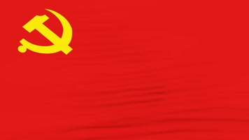 【4K] 党旗 建党百年 红旗 100周年