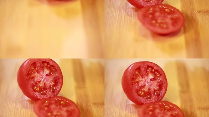 实拍西红柿切块 (10)