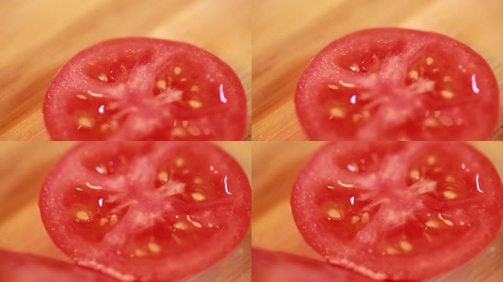 实拍西红柿切块 (8)