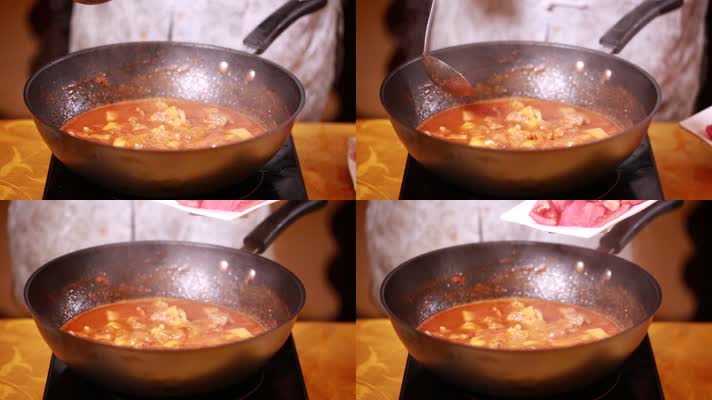 实拍沸腾美食土豆西红柿烧牛腩 (9)