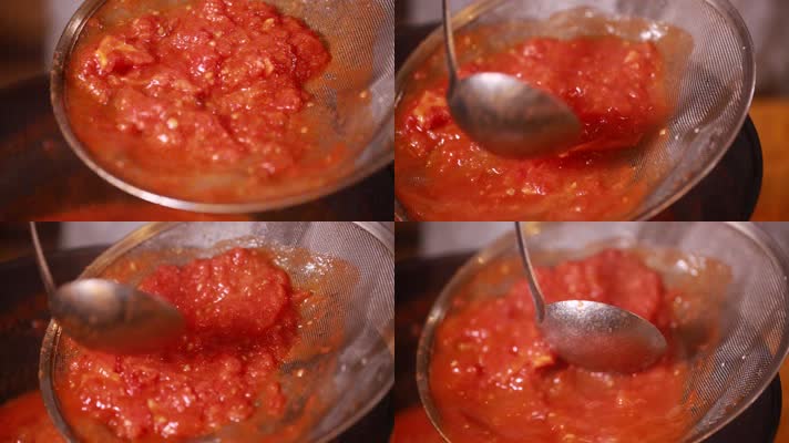 实拍西红柿酱番茄沙司制作 (11)