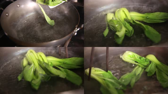 实拍开水烫青菜菜心油菜 (3)