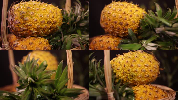 实拍水果菠萝凤梨表皮 (1)