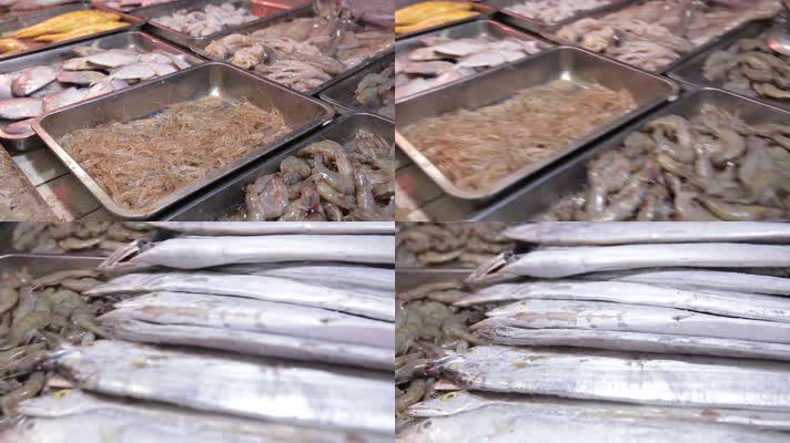 实拍海鲜市场各种海鱼海虾 (1)