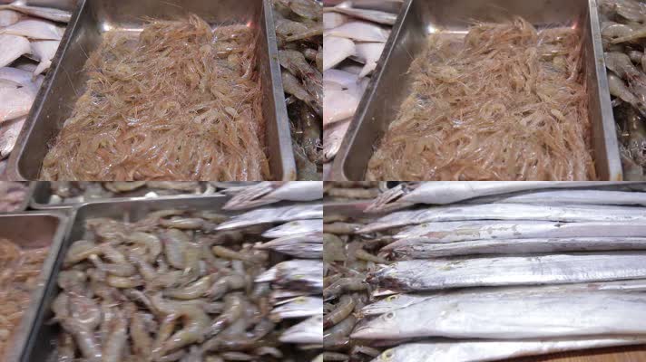 实拍海鲜市场各种海鱼海虾 (2)