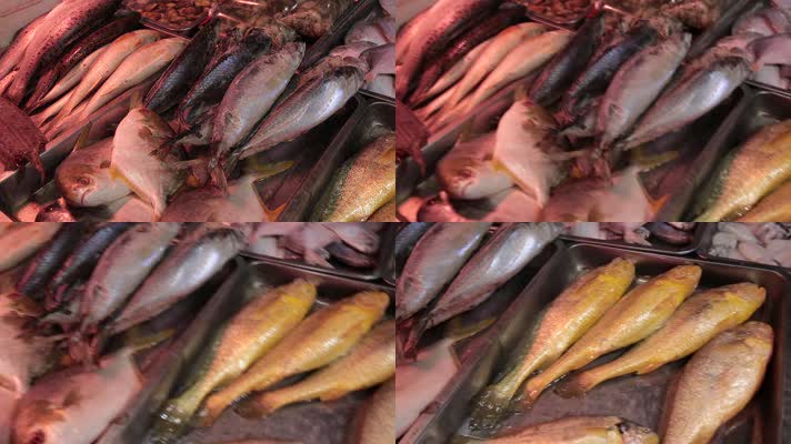 实拍海鲜市场各种海鱼海虾 (4)